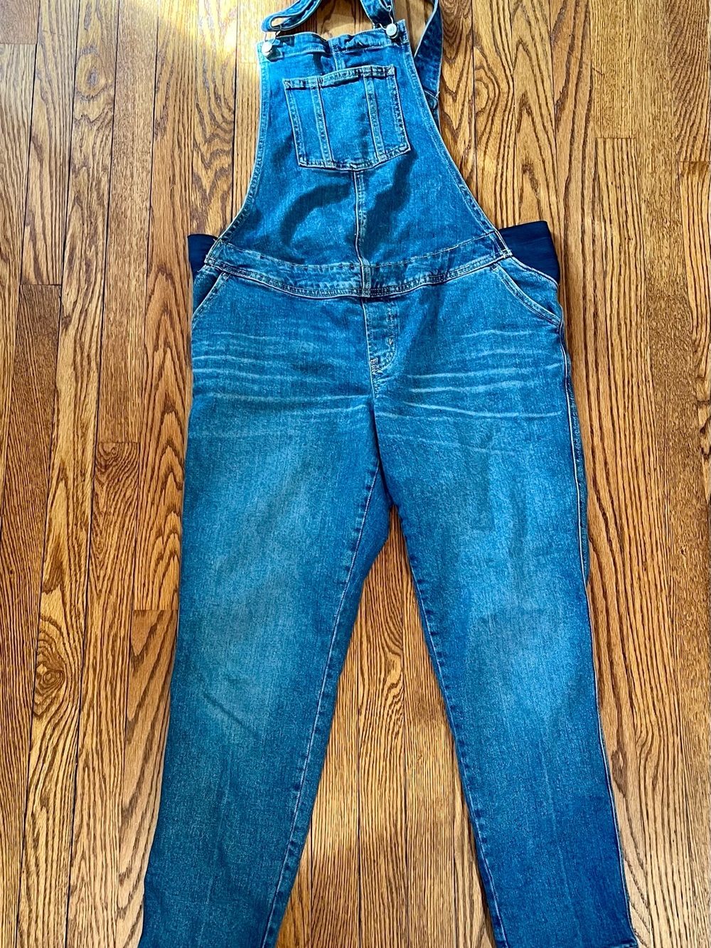 Classic Blue Denim Overalls for Women maternity